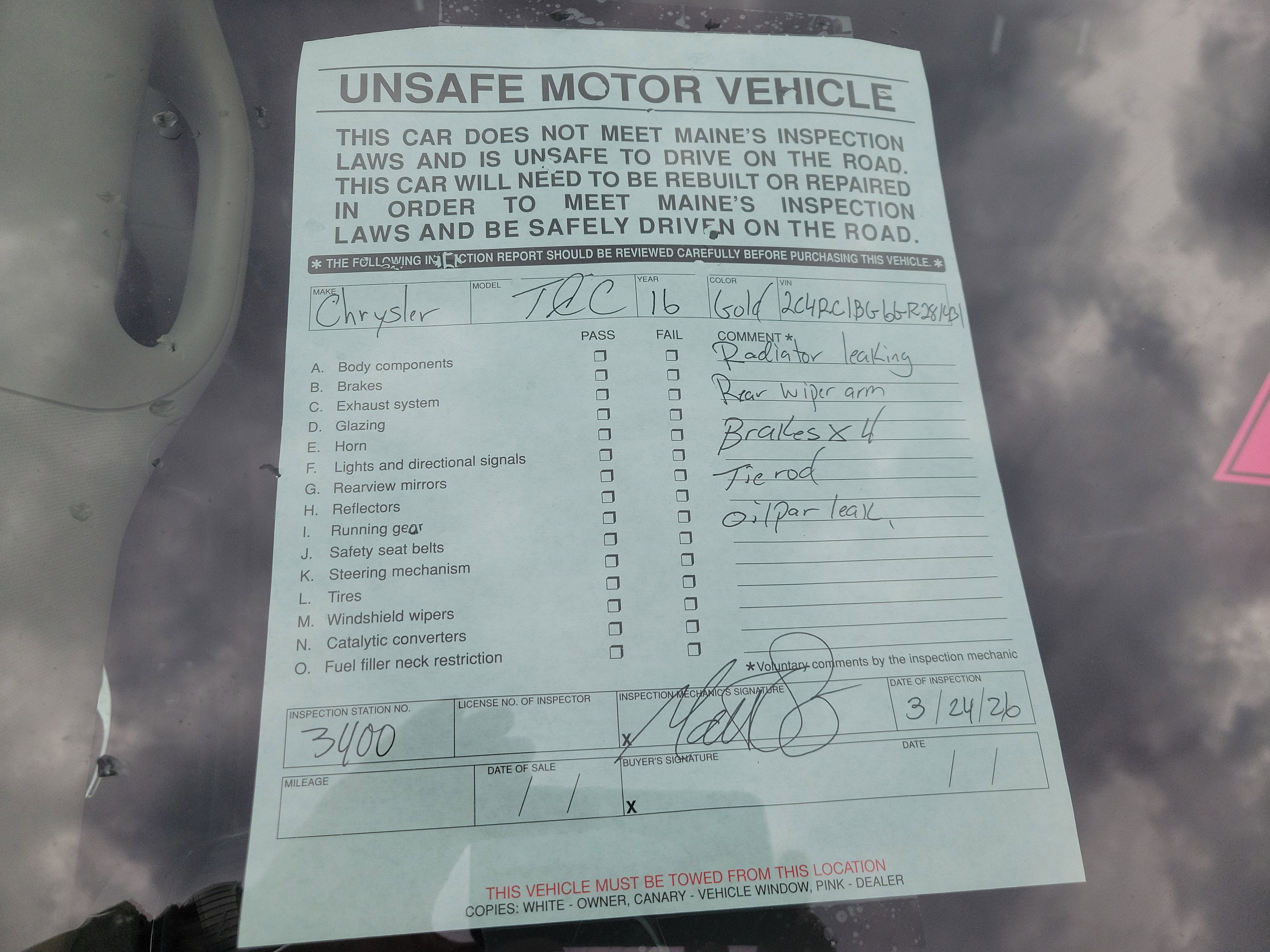 2016 Chrysler Town & Country Touring