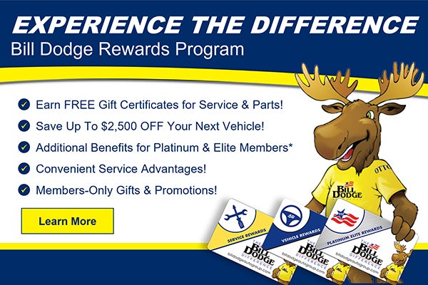 Experience the Difference - Bill Dodge Rewards Program