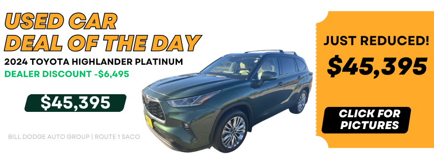  Deal of the Day: 2024 Toyota Highlander Platinum